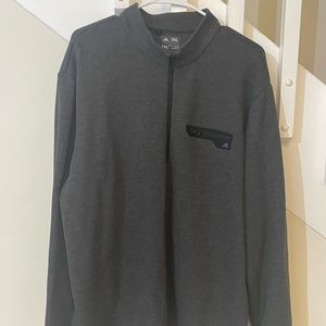 Adidas Men's Gray Quarter-Zip Shirt